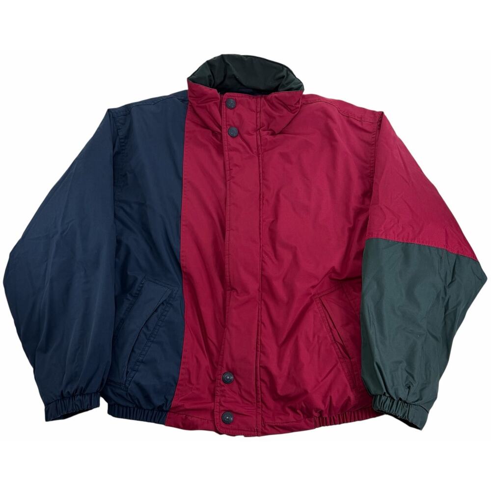 Vintage 90s Members Only Goose Down Puffer Jacket Men's Medium Multicolor Ski